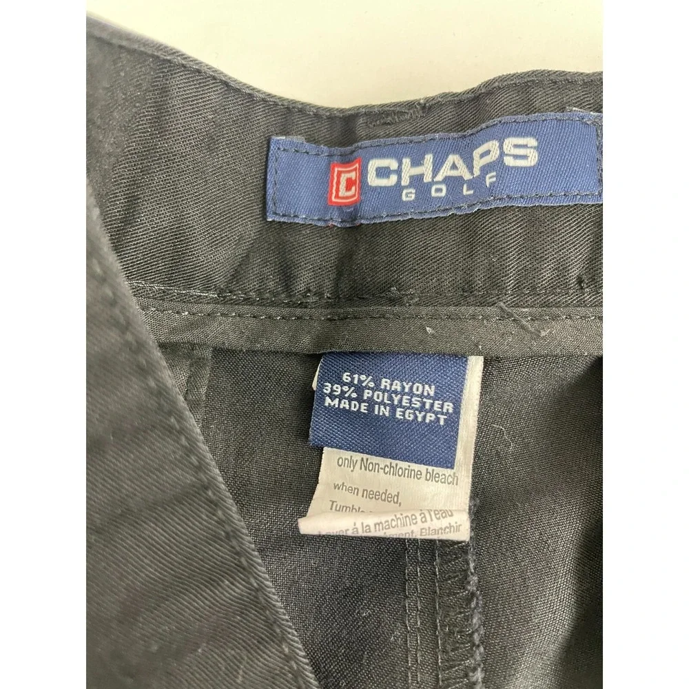 Chaps Shorts, Men's Size 34, Black, Golf, Chino